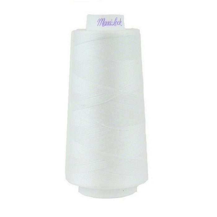 White overlocking cone with Maxi-Lock branding.