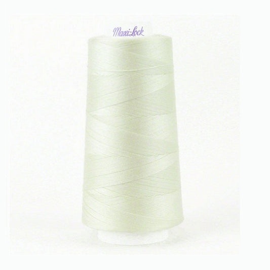 Cream overlocking cone with Maxi-Lock branding.