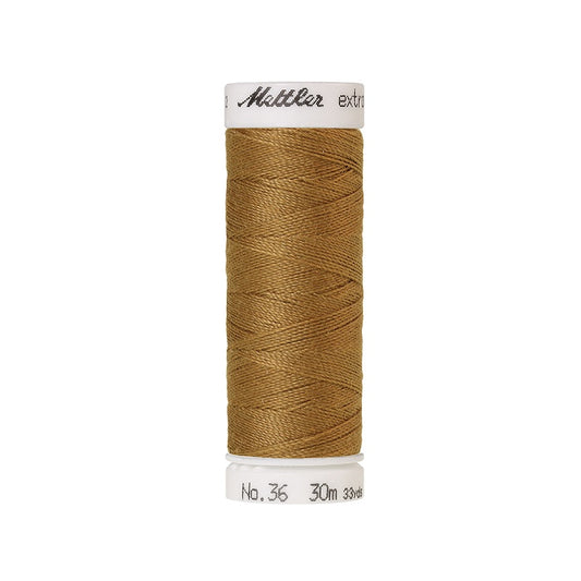 Spool of brown extra strong thread with Mettler branding.