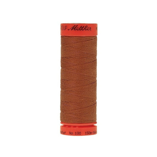 Spool of Mettler 150m brown thread.