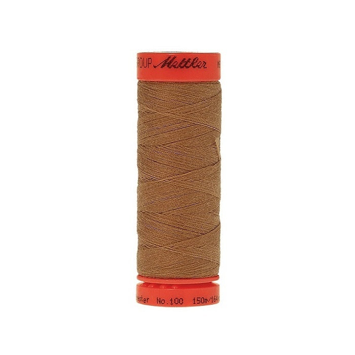 Spool of Mettler 150m brown thread.