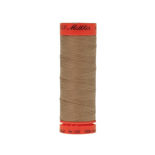 Spool of Mettler 150m brown thread.