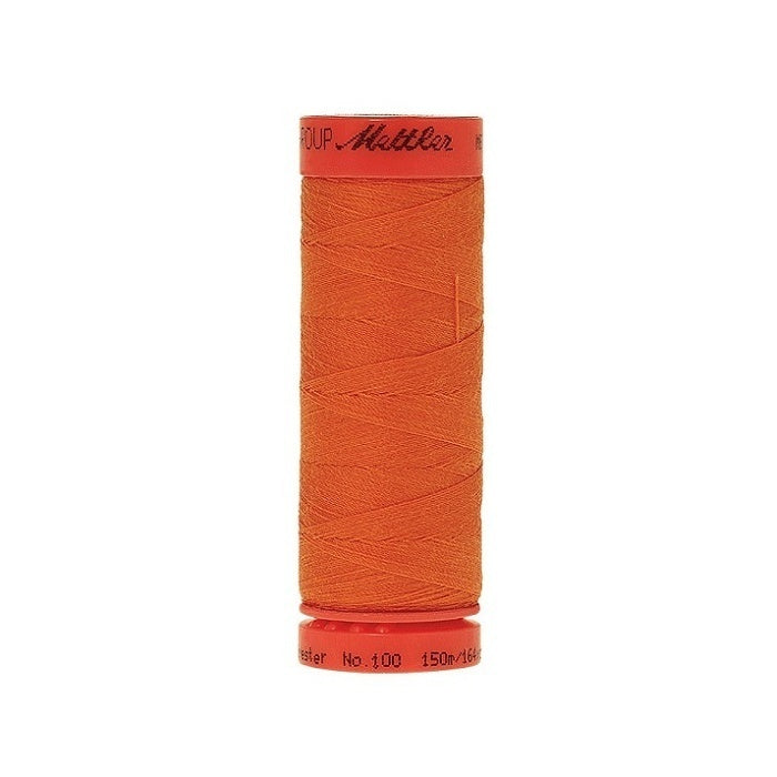 Spool of Mettler 150m orange thread.