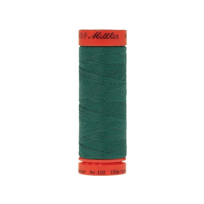 Spool of Mettler 150m green thread.