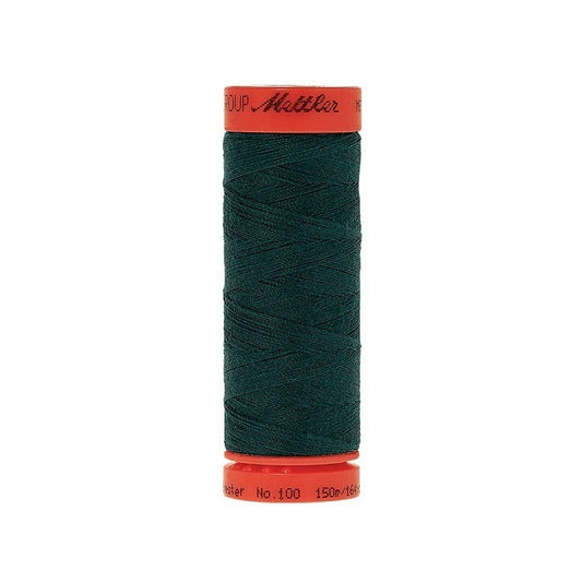 Spool of Mettler 150m dark green thread.