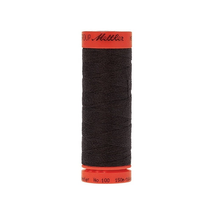 Spool of Mettler 150m very dark grey thread.