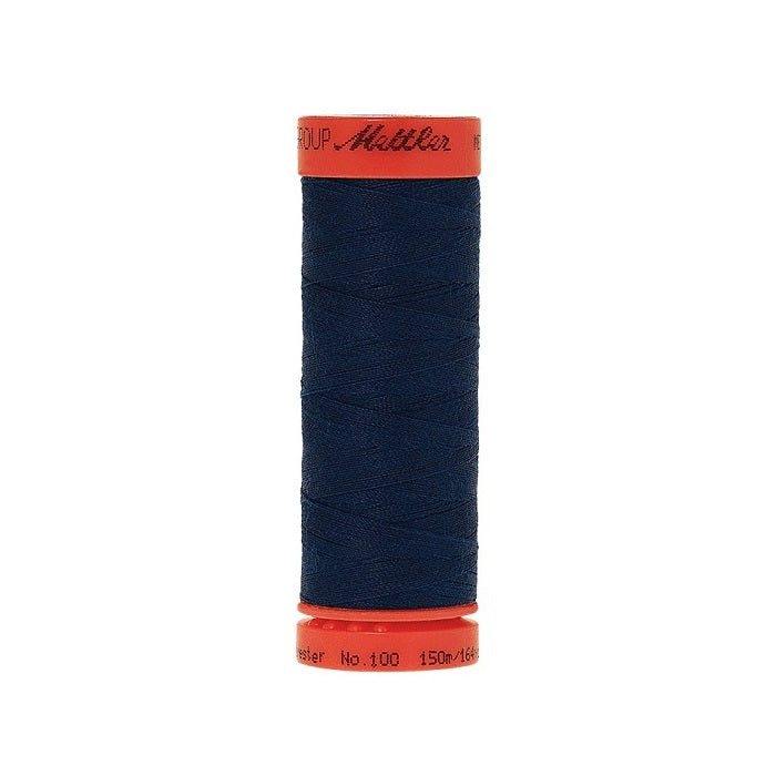 Spool of Mettler 150m royal navy thread.