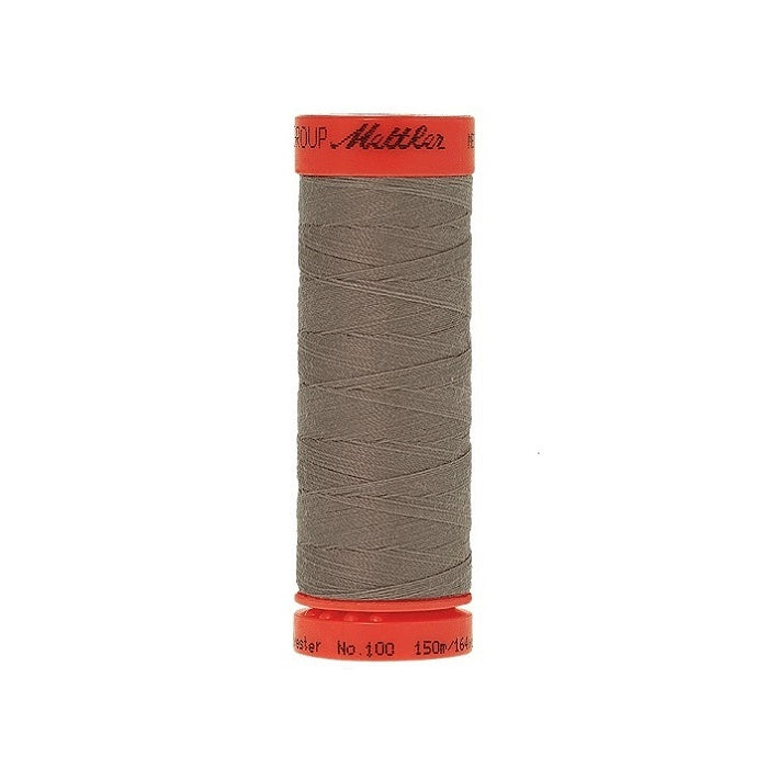 Spool of Mettler 150m grey thread.
