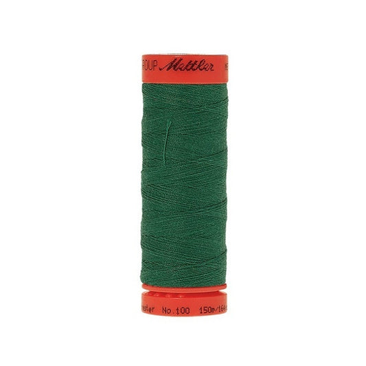 Spool of Mettler 150m dark green thread.