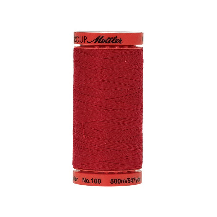 Spool of Mettler 500m red thread.