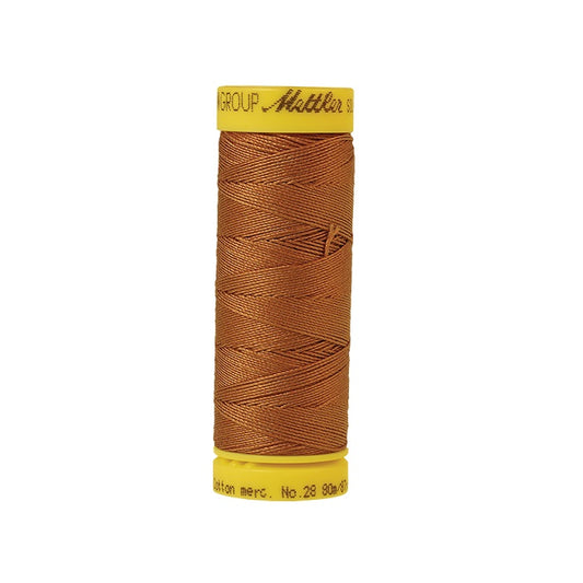 Bronze thread with Mettler Cotton 28 branding.