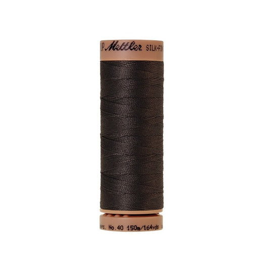 Dark charcoal brown thread with Mettler Cotton 40 branding.
