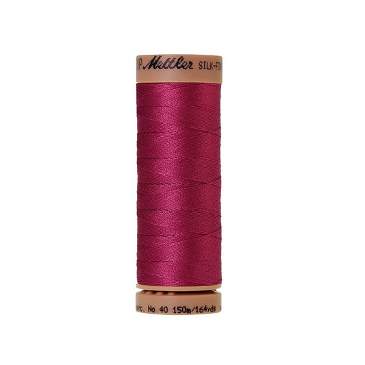 Dark pink thread with Mettler Cotton 40 branding.