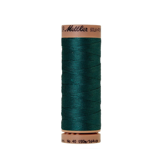 Dark green thread with Mettler Cotton 40 branding.