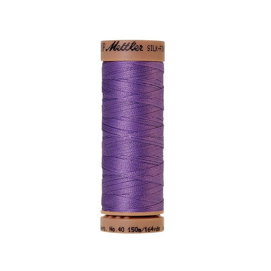 Purple thread with Mettler Cotton 40 branding.
