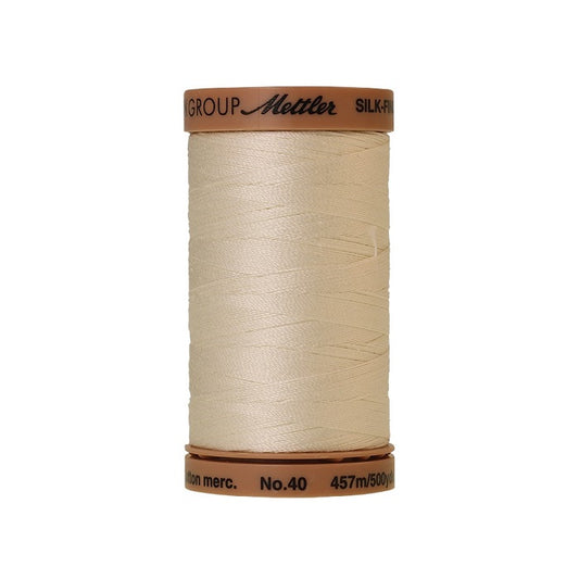 Light beige thread with Mettler Cotton 40 branding.