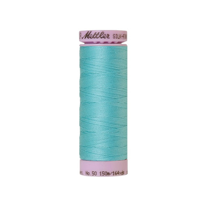Light Blue thread with Mettler Cotton 50 branding.