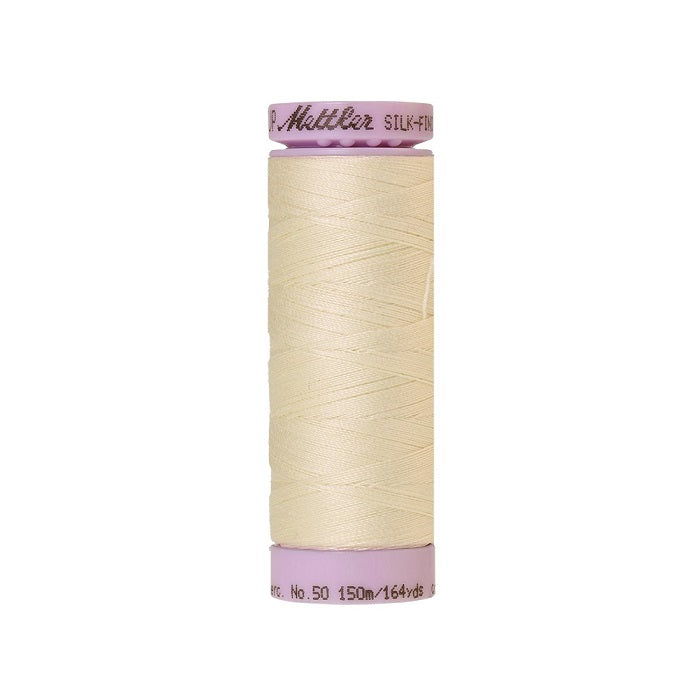 Antique white thread with Mettler Cotton 50 branding.