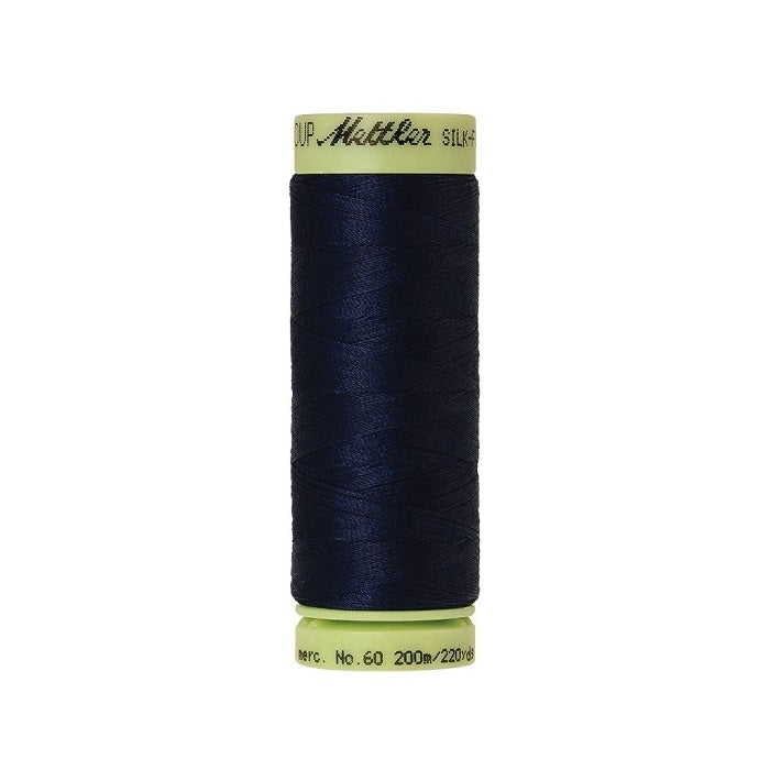Navy thread with Mettler Cotton 60 branding.