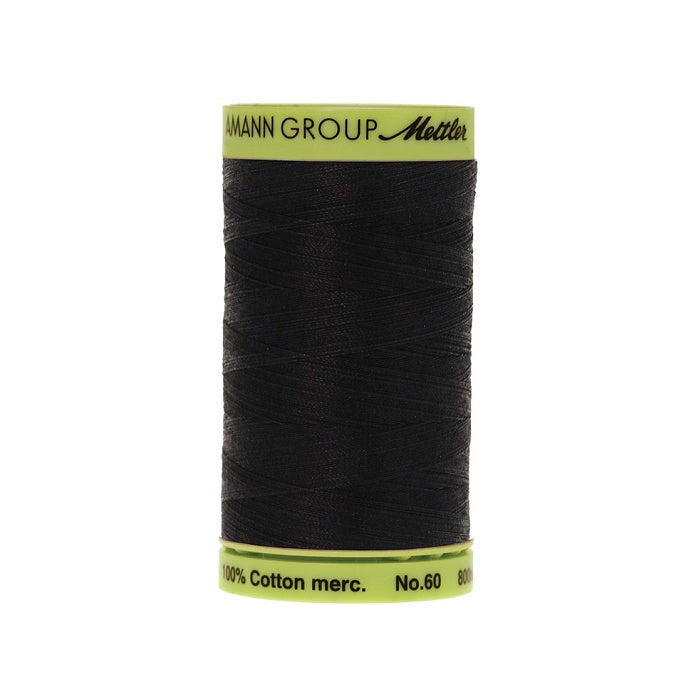Black thread with Mettler Cotton 60 branding.