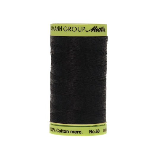 Black thread with Mettler Cotton 60 branding.