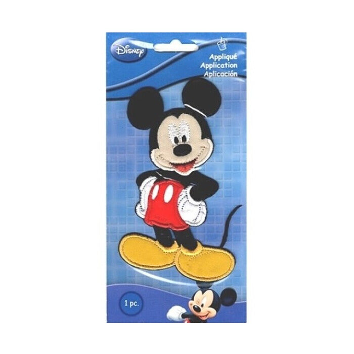 Mickey Mouse with hands on hips applique.