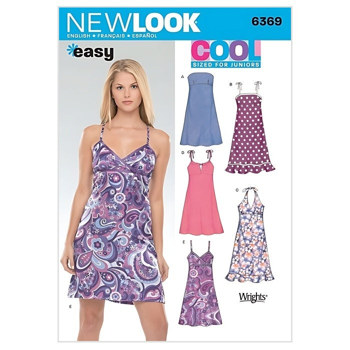 Misses summer dress pattern with New Look branding.