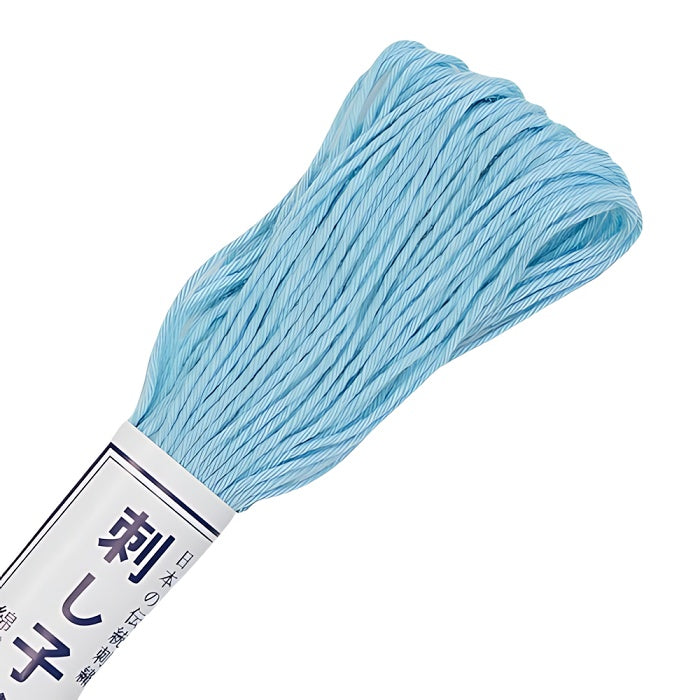 Light blue sashiko thread with Olympus branding.