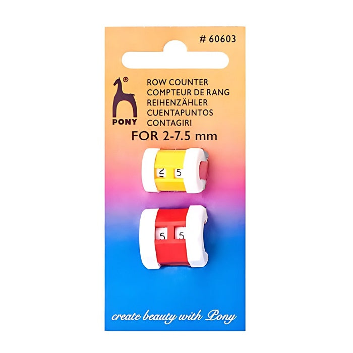 Pack of 2 row counters with Pony branding.