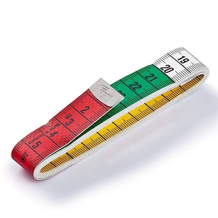 Multi coloured tape measure.