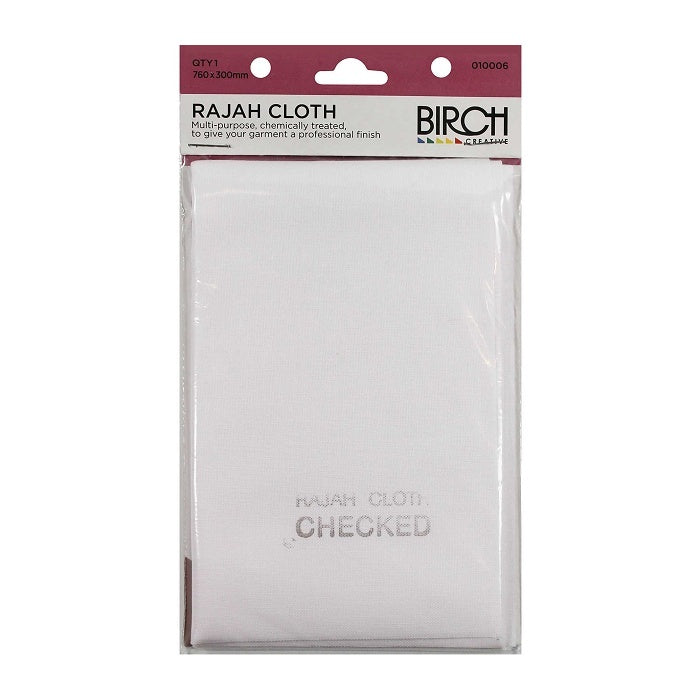 Packaged Rajah Cloth with Birch branding.