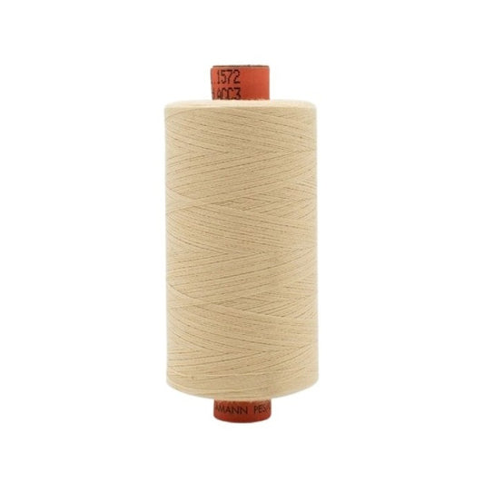 Spool of light taupe thread with Rasant branding.