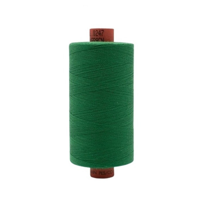 Spool of green thread with Rasant branding.
