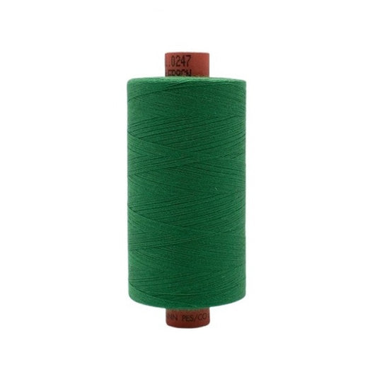 Spool of green thread with Rasant branding.