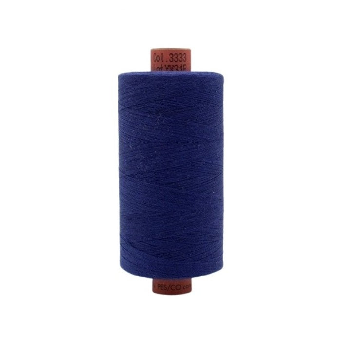 Spool of blue thread with Rasant branding.
