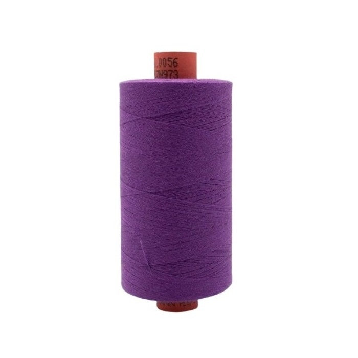 Spool of purple thread with Rasant branding.
