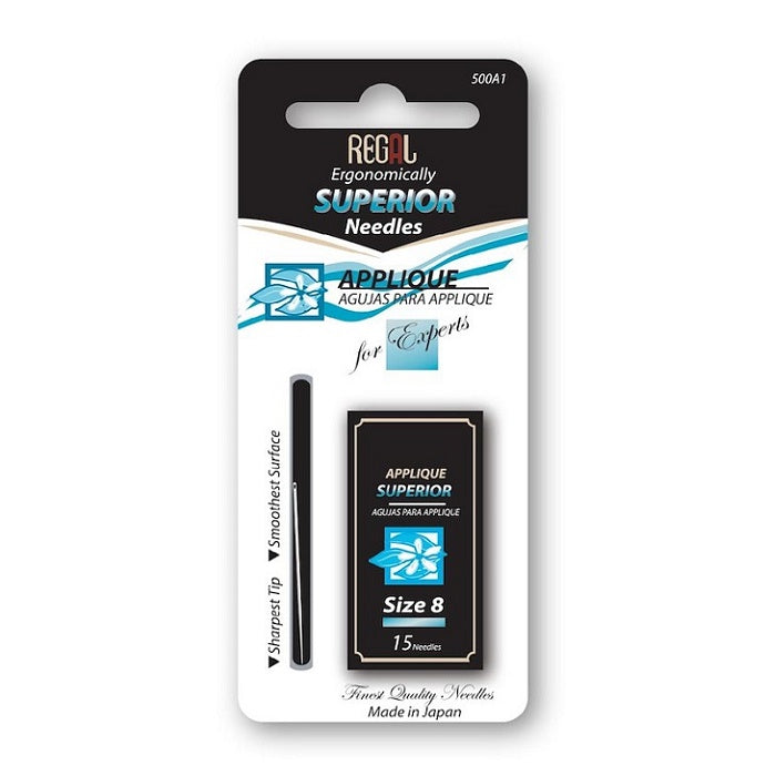 Pack of size 8 applique needles.