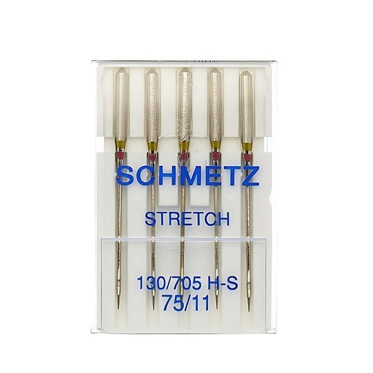 Pack of stretch needles with Schmetz branding.