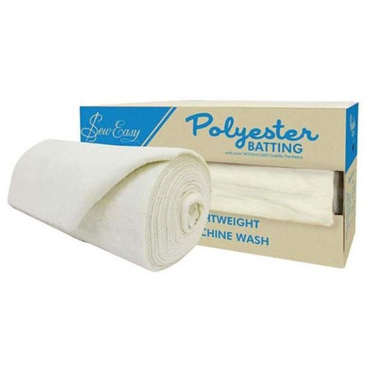 Boxed polyester batting with Sew Easy branding.