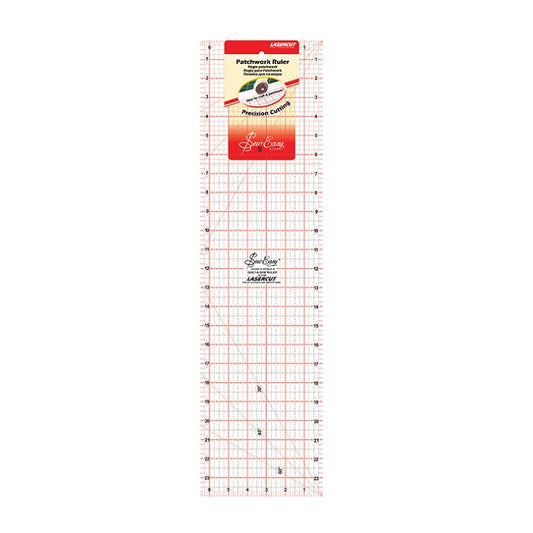 Long patchwork ruler wiith Sew Easy branding .