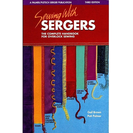 Serger handbook with Palmer Pletsch  branding.