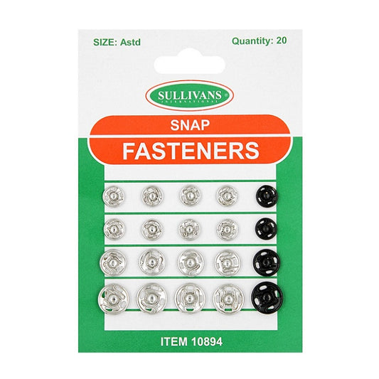 Pack of Sullivans assorted snap fasteners.