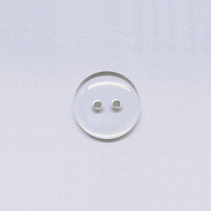 Clear two-hole button.