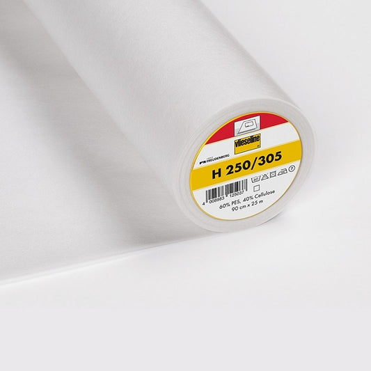 Roll of interfacing with Vilene H250 branding.