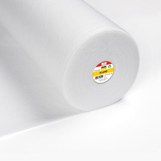 Roll of white batting with H640 branding.