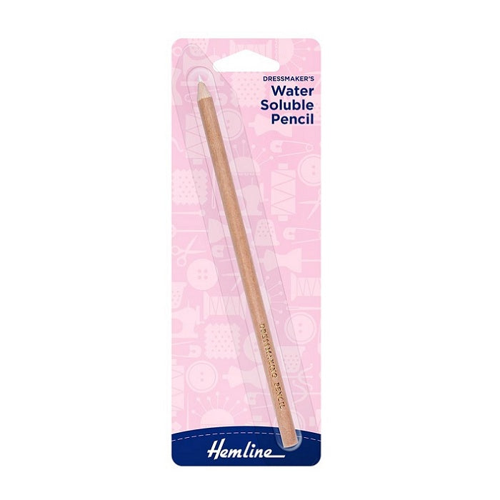 Packaged white dressmaker pencil.