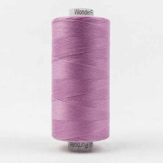 Spool of light purple thread with Designer branding.