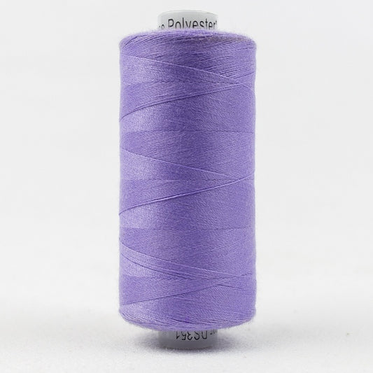 Spool of light purple thread with Designer branding.